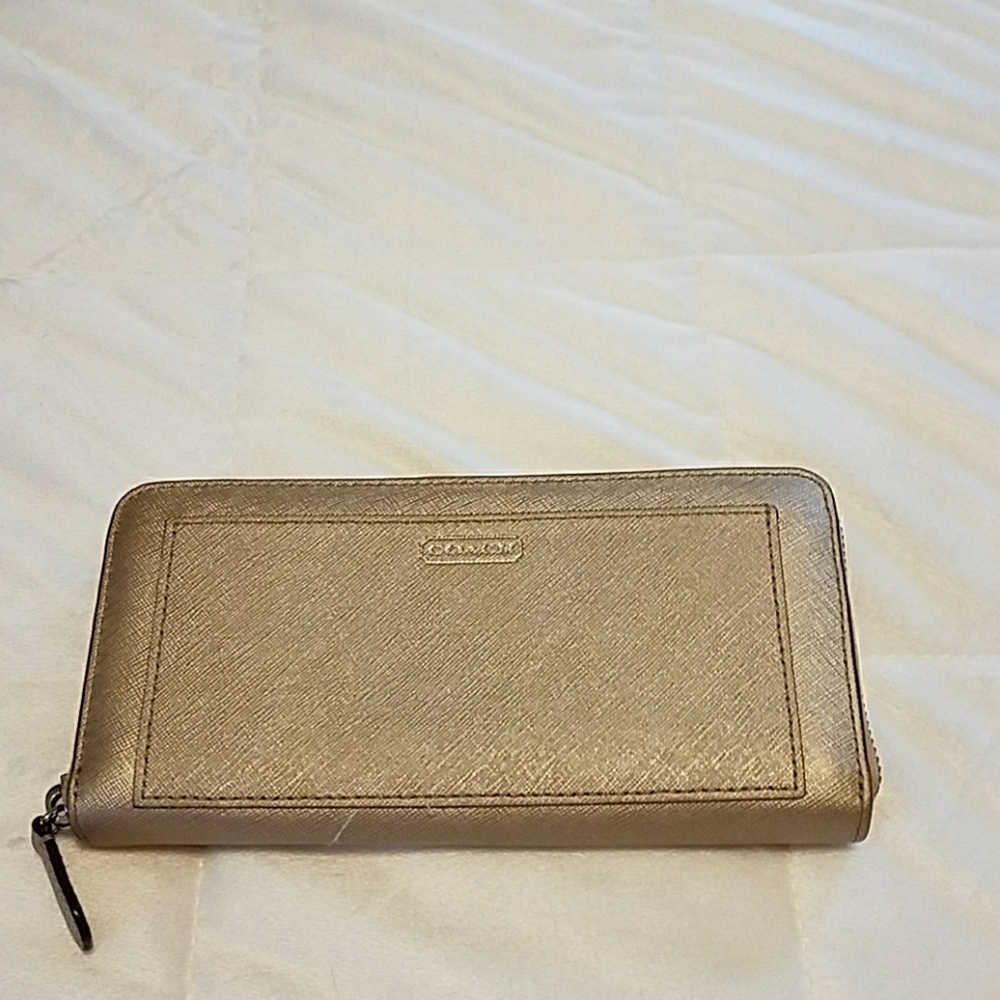 Coach metallic wallet